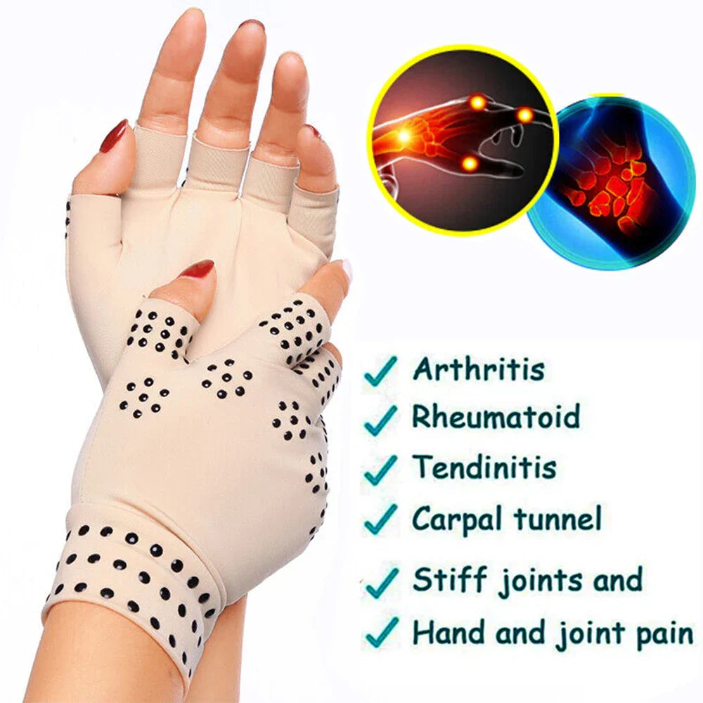 Gants Thérapeutiques Magnétiques Anti-Douleurs Articulaires