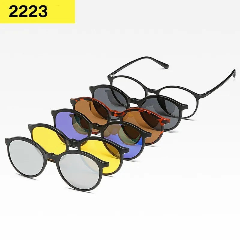 Set 6 Lunettes Polarisées pour Conduite, Soleil & Repos Visuel