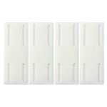 Lot de 4 Supports Muraux Coulissants Auto Adhésifs