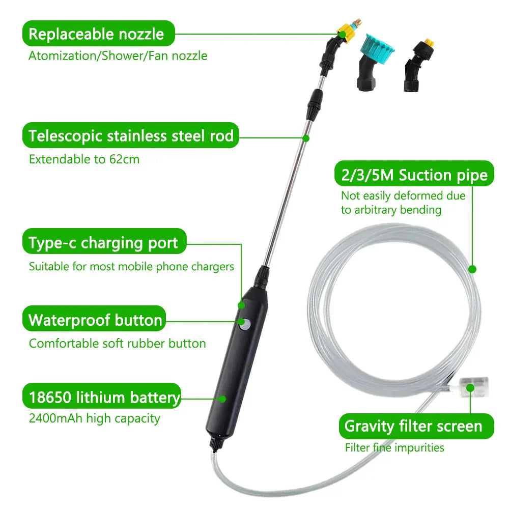 Pulvérisateur de jardinage électrique portable