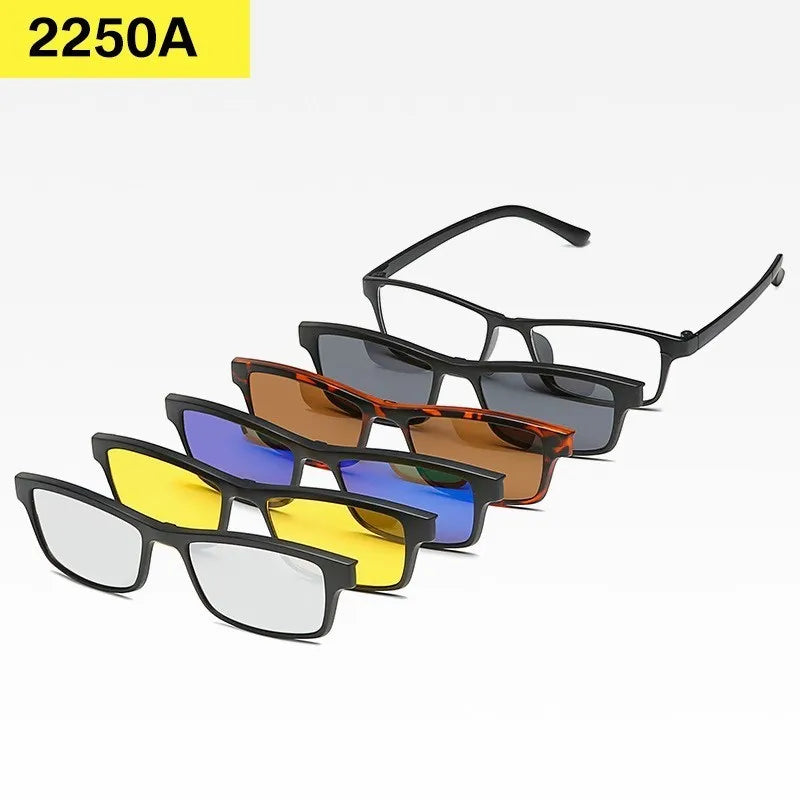 Set 6 Lunettes Polarisées pour Conduite, Soleil & Repos Visuel