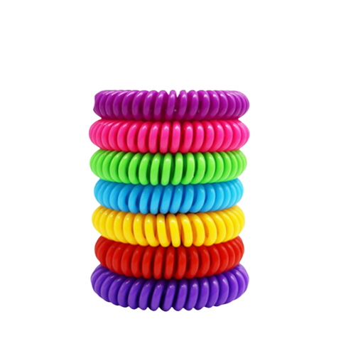 Lot de 10 Bracelets à la citronnelle anti-moustiques