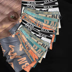 Lot de 12 Boxers en Soie Glacée à écritures