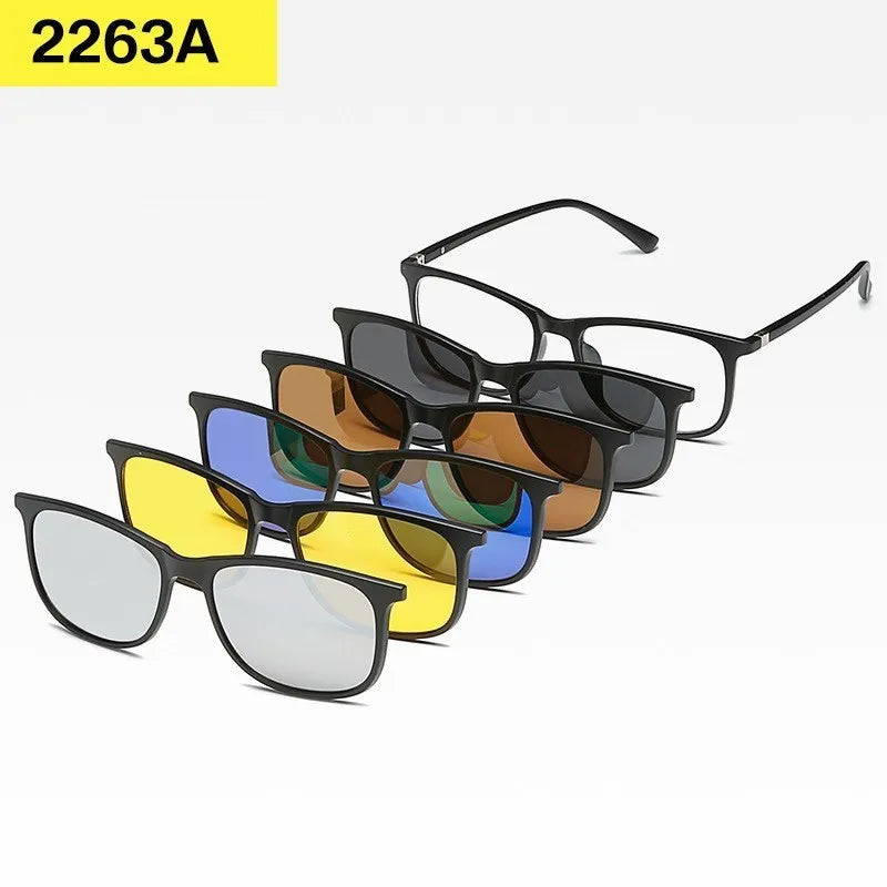 Set 6 Lunettes Polarisées pour Conduite, Soleil & Repos Visuel