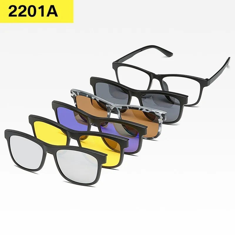 Set 6 Lunettes Polarisées pour Conduite, Soleil & Repos Visuel
