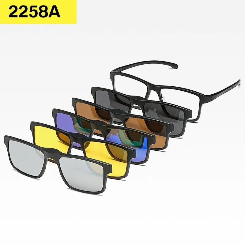 Set 6 Lunettes Polarisées pour Conduite, Soleil & Repos Visuel