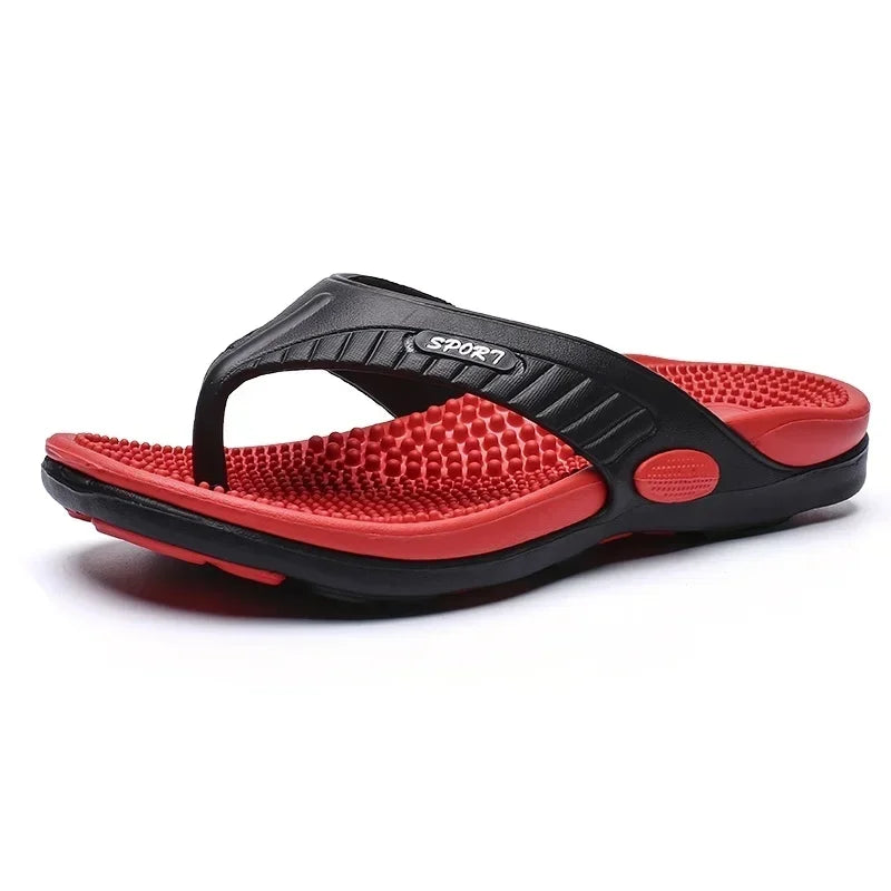 Sandales de plage homme respirantes — tongs de massage confort