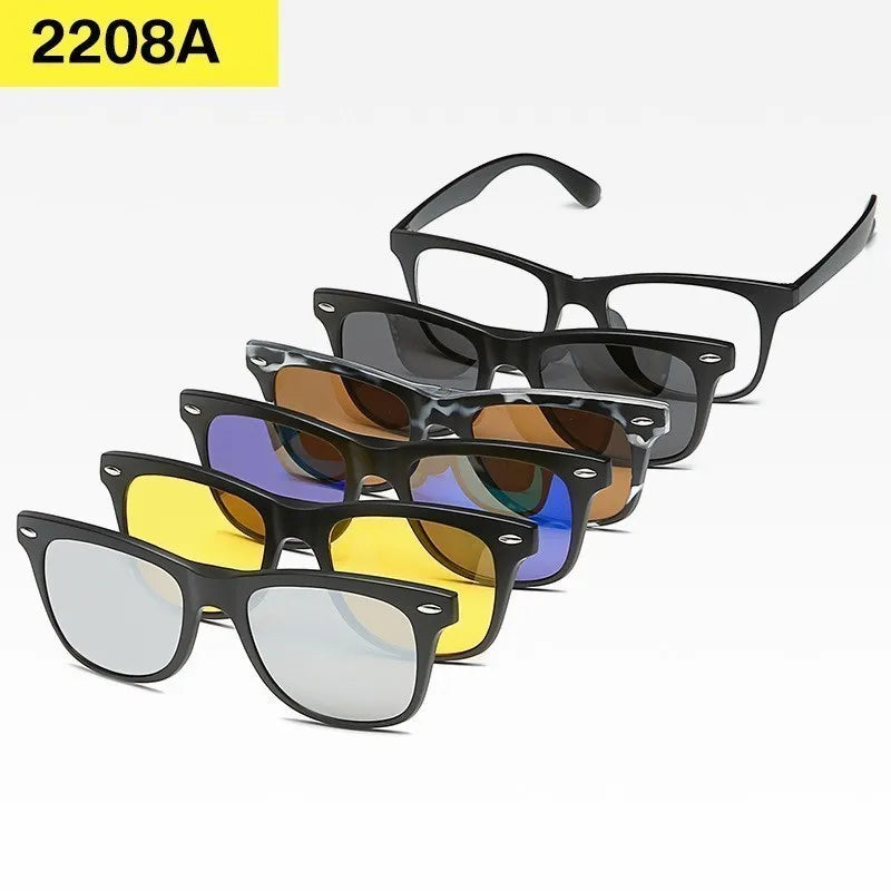 Set 6 Lunettes Polarisées pour Conduite, Soleil & Repos Visuel