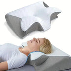 Oreiller cervical en mousse à mémoire de forme papillon