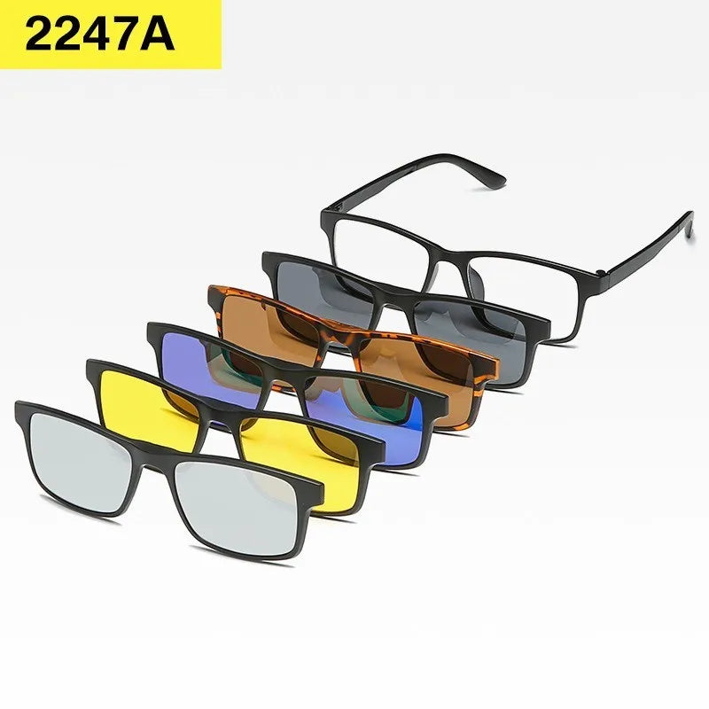 Set 6 Lunettes Polarisées pour Conduite, Soleil & Repos Visuel