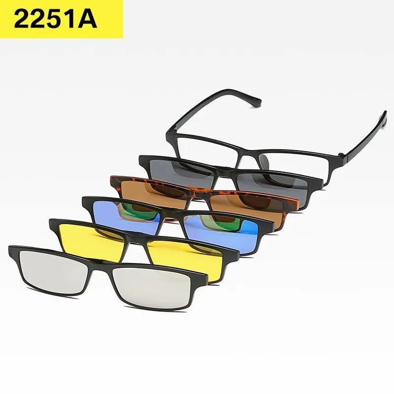 Set 6 Lunettes Polarisées pour Conduite, Soleil & Repos Visuel
