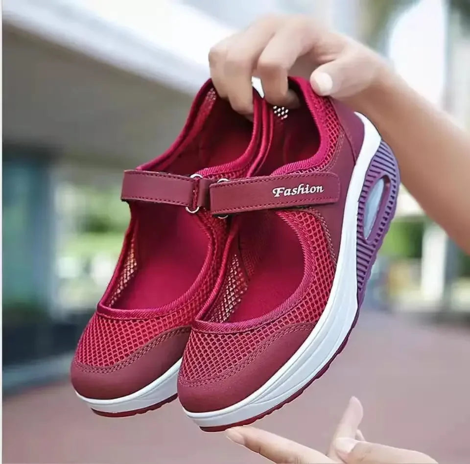 Ballerines Baskets Orthopédiques à Semelle Compensée