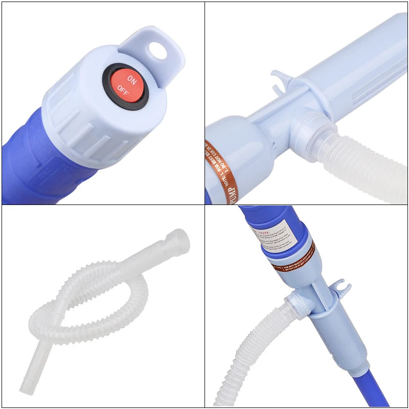 Pompe à Eau Électrique avec Tuyau Flexible - Idéale pour Transfert de Liquide