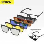 Set 6 Lunettes Polarisées pour Conduite, Soleil & Repos Visuel