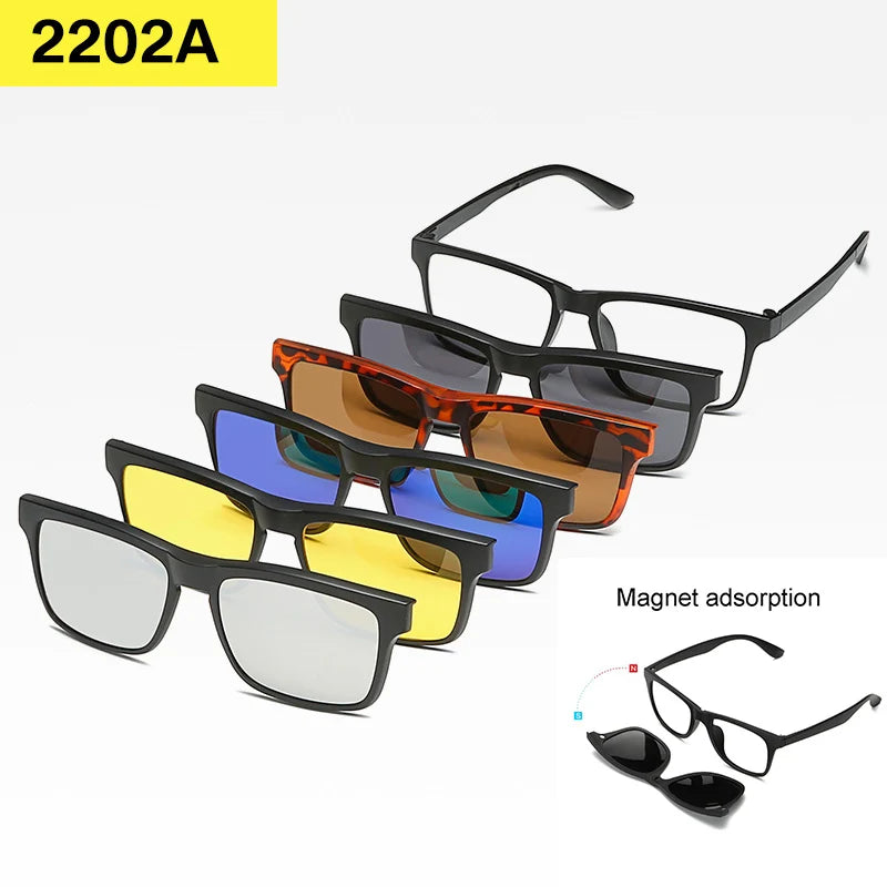 Set 6 Lunettes Polarisées pour Conduite, Soleil & Repos Visuel