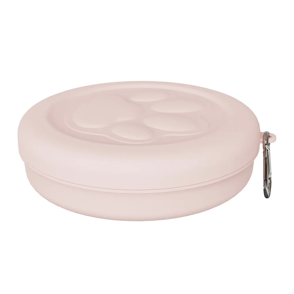Gamelle Portable pour Chien – Bol de Voyage pour Croquettes et Friandises avec Mousqueton