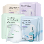 Lot de 20 Masques en tissu - Soin visage