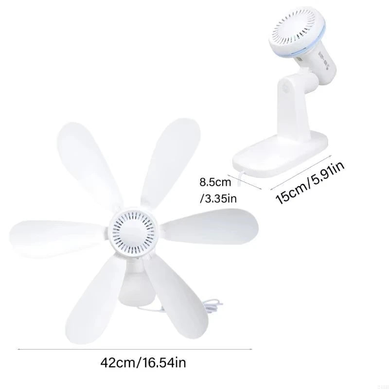 Ventilateur Murale Silencieux USB 5V avec Télécommande