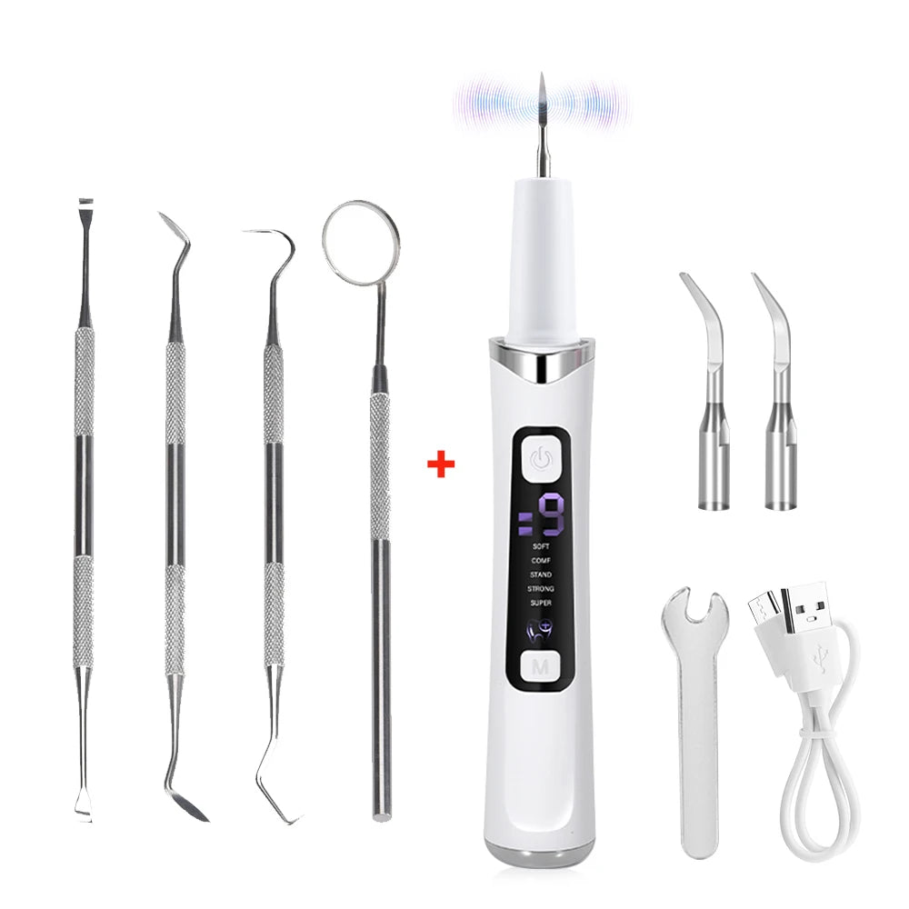 Détarteur Dentaire Ultrasonique 5 Modes & 9 Niveaux - 4 Outils ORTHO OFFERTS