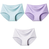 3X Culotte respirante en soie glacée pour femmes