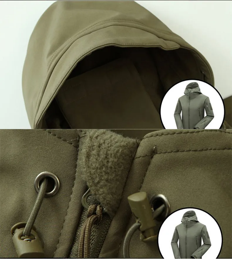 Ensemble Militaire Veste et Pantalon tactique Multipoches - Doublure Polaire