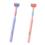 2x Brosses à dents à 3 têtes 360° - Poils souples