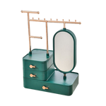 Boîte à bijoux présentoir avec miroir intégré