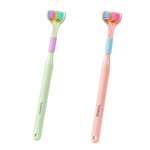2x Brosses à dents à 3 têtes 360° - Poils souples