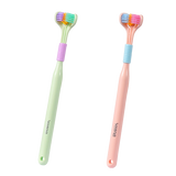 2x Brosses à dents à 3 têtes 360° - Poils souples