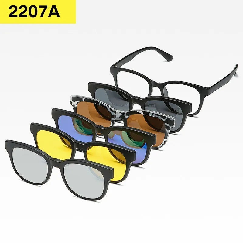 Set 6 Lunettes Polarisées pour Conduite, Soleil & Repos Visuel