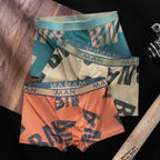 Lot de 12 Boxers en Soie Glacée à écritures