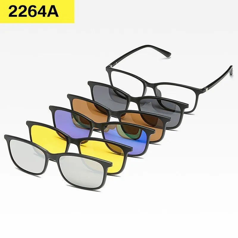 Set 6 Lunettes Polarisées pour Conduite, Soleil & Repos Visuel