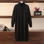 Pull Robe longue ample à col roulé pour femme