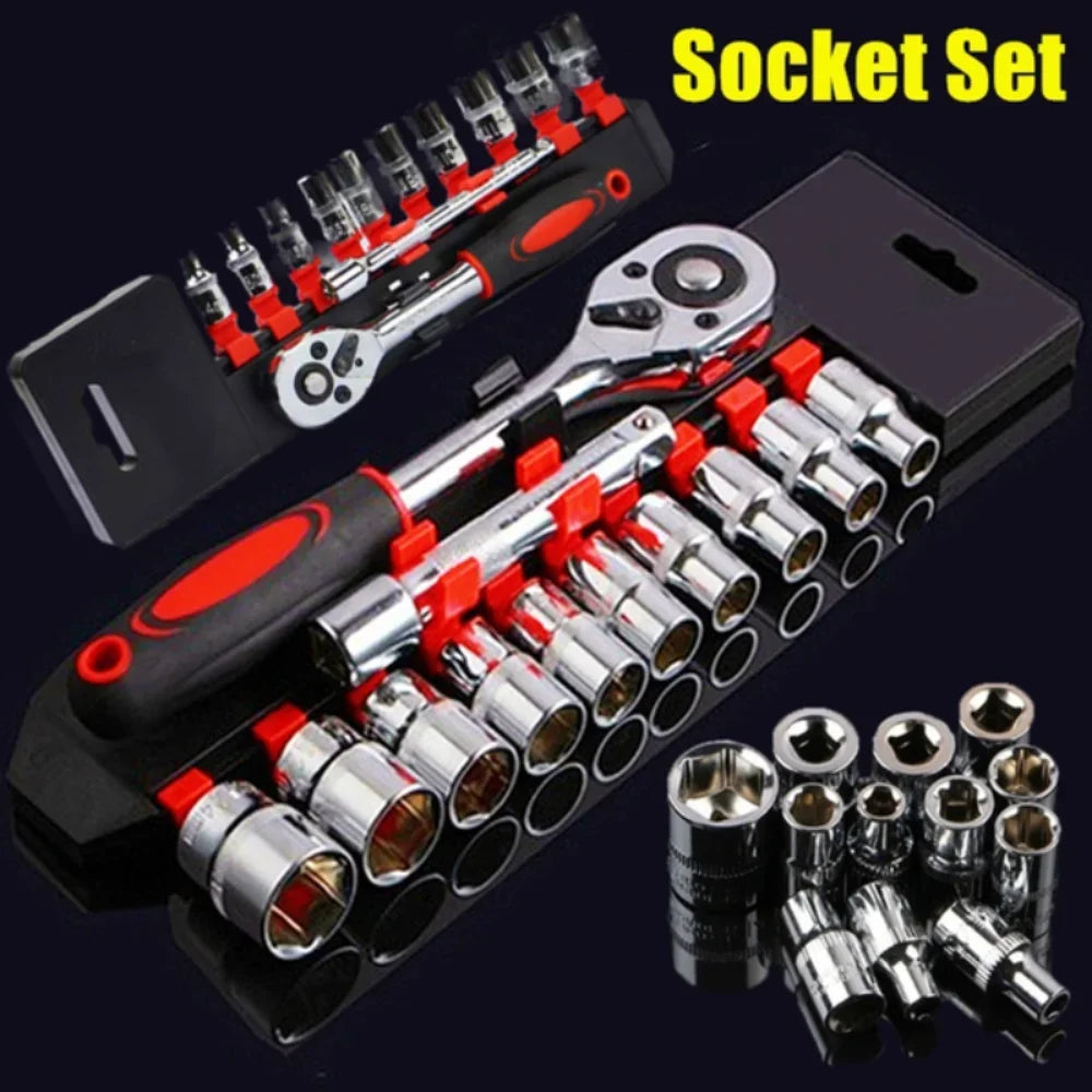 Coffret de 12 Clés à Douille – Kit de Réparation Multifonction pour Voiture, Moto & Vélo