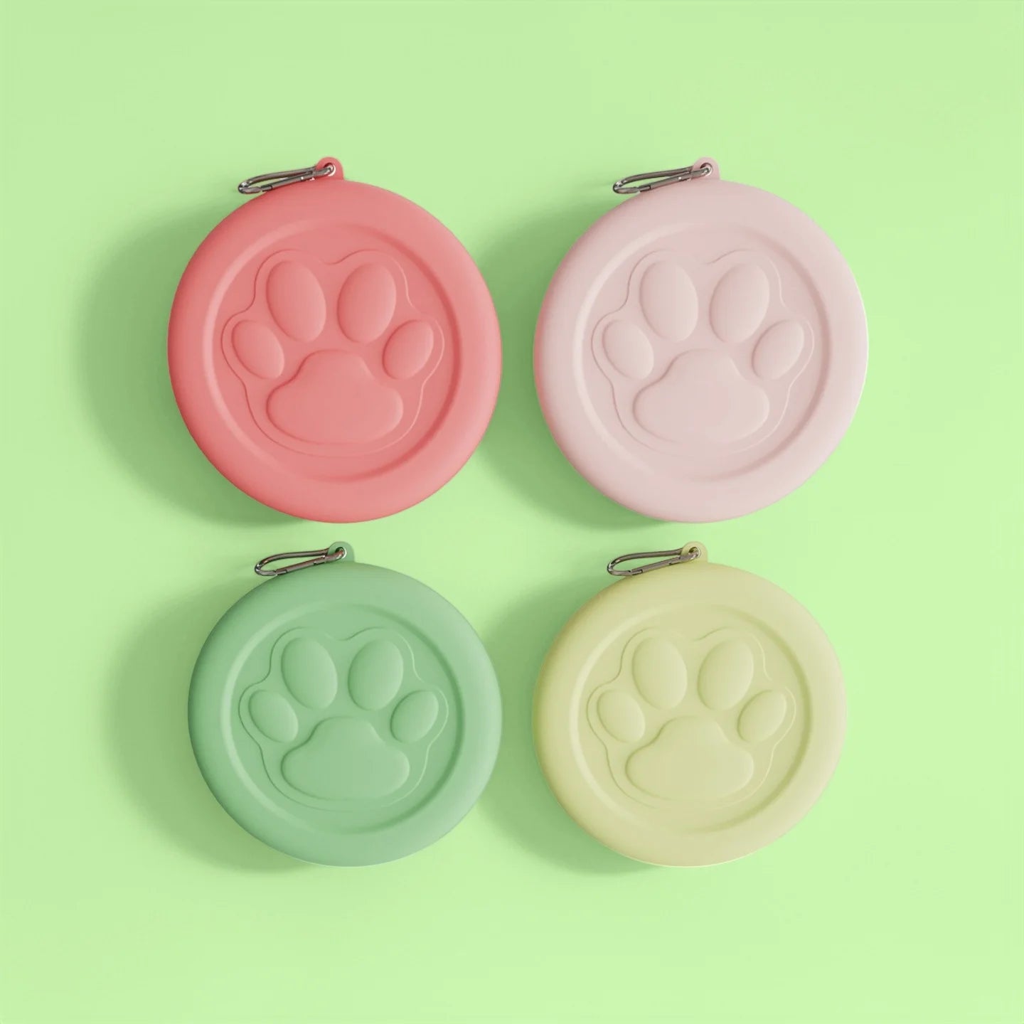 Gamelle Portable pour Chien – Bol de Voyage pour Croquettes et Friandises avec Mousqueton