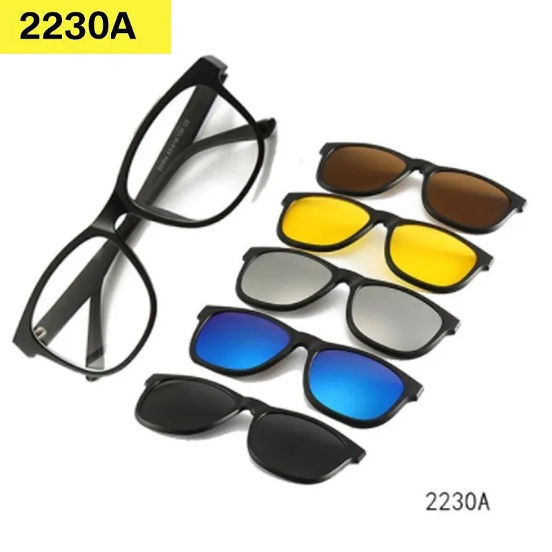 Set 6 Lunettes Polarisées pour Conduite, Soleil & Repos Visuel