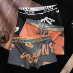 Lot de 12 Boxers en Soie Glacée à écritures