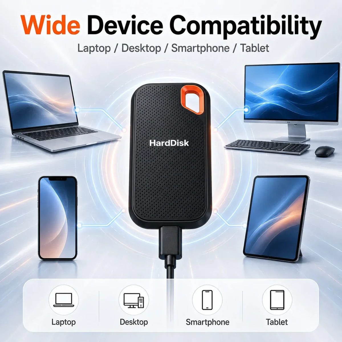 Disque Dur Externe SSD Portable 1 To à 128 To – Stockage & Sauvegarde