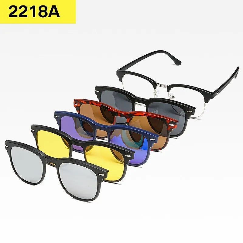 Set 6 Lunettes Polarisées pour Conduite, Soleil & Repos Visuel