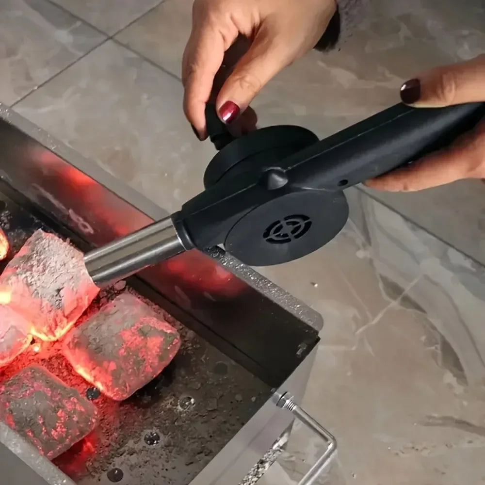 Souffleur d'Air à Manivelle pour Barbecue - Accélérateur de Braises