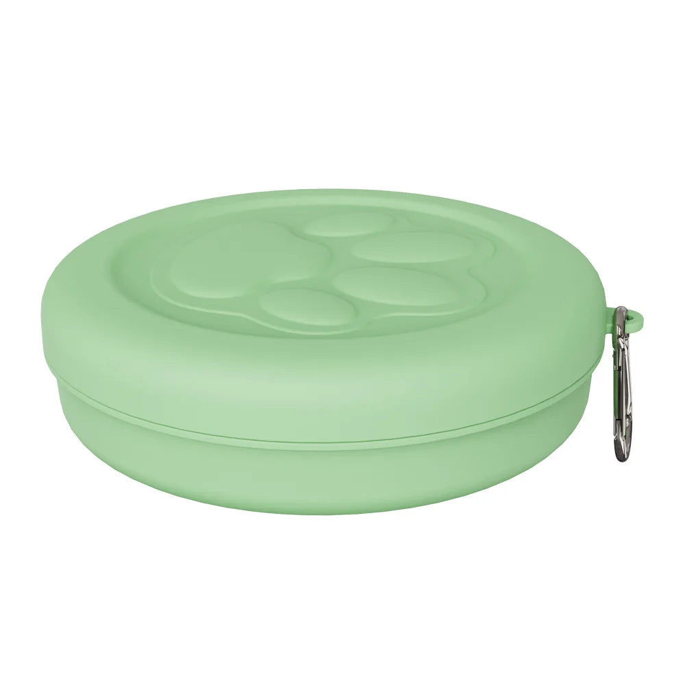 Gamelle Portable pour Chien – Bol de Voyage pour Croquettes et Friandises avec Mousqueton