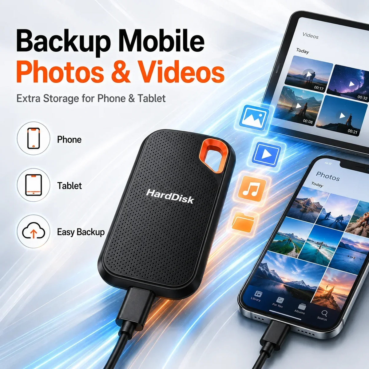 Disque Dur Externe SSD Portable 1 To à 128 To – Stockage & Sauvegarde
