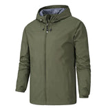 Veste imperméable à capuche pour homme