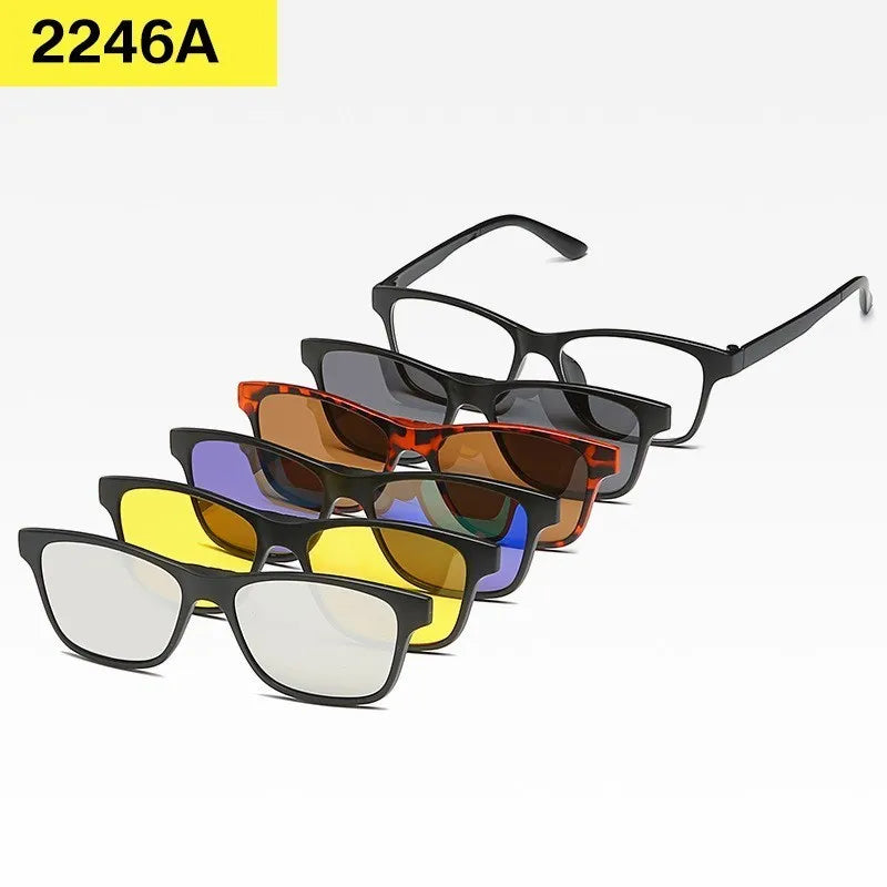 Set 6 Lunettes Polarisées pour Conduite, Soleil & Repos Visuel