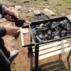 Souffleur d'Air à Manivelle pour Barbecue - Accélérateur de Braises
