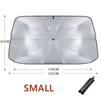 Pare-soleil de voiture rétractable en aluminium isolant thermique