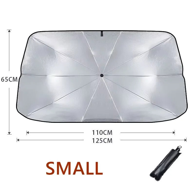 Pare-soleil de voiture rétractable en aluminium isolant thermique