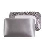 Taie d’Oreiller Satin Effet Soie Housse Élastique Extensible à Compatibilité Maximale – Pour des Cheveux Doux & Brillants