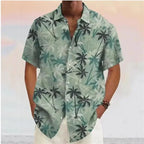Chemise Hawaïenne à Motif Cocotiers et Col Revers – Homme