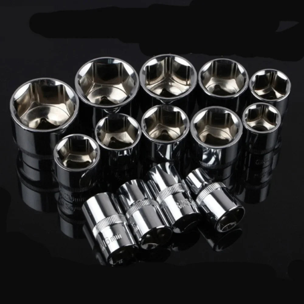 Coffret de 12 Clés à Douille – Kit de Réparation Multifonction pour Voiture, Moto & Vélo